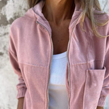 Lenia Kapuljačasta Jakna Sa Zipom Za Moderan Zimski Stil