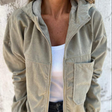 Lenia Kapuljačasta Jakna Sa Zipom Za Moderan Zimski Stil