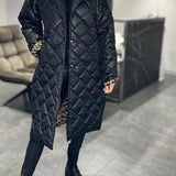 Kensington Luxe Dvostrano Štepana Jakna Leopardov Uzorak