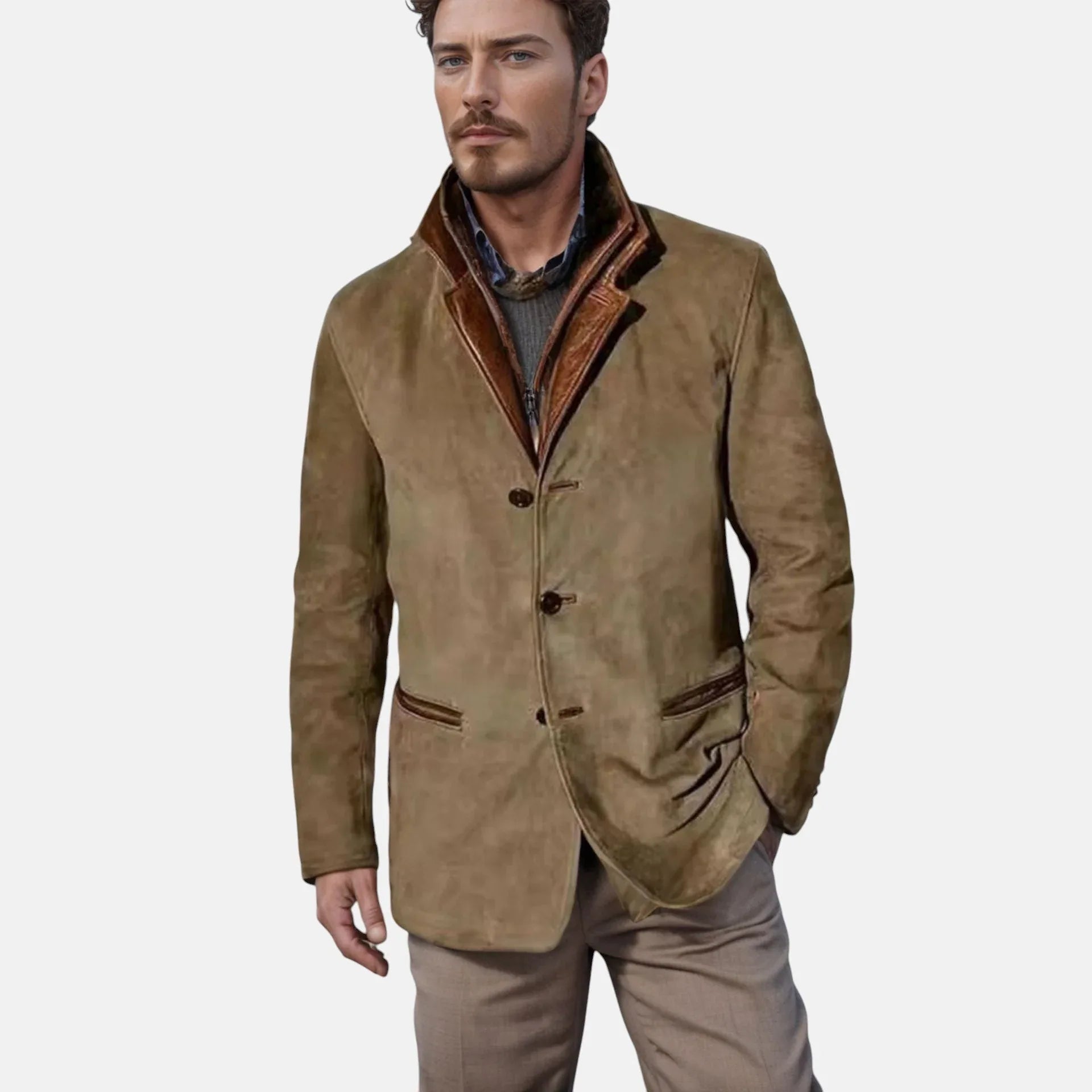 Miguel | Cárdigan de Cuero premium - Hala Madrid