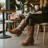 Lilyleather Ženske Kožne Čizme Do Sredine Potkoljenice Klasičan Dizajn Uz Udobnost I Svestran Stil