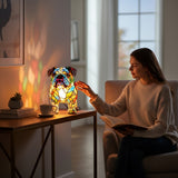 Soneca Lampa U Vitražu Sa Živopisnim Tonovima Za Dom