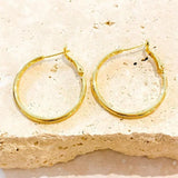 Leni Zlatne Hoop Naušnice Lustre i Sage Kolekcija Sijaju Snažno 18K Premaz na mesingu