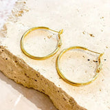 Leni Zlatne Hoop Naušnice Lustre i Sage Kolekcija Sijaju Snažno 18K Premaz na mesingu