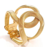 Metalna Teksturirana Geometrijska Narukvica Sa Modernim Dizajnom Za Sve Prigode I Svakodnevnu Eleganciju