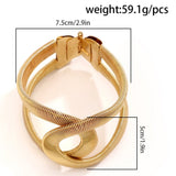 Metalna Teksturirana Geometrijska Narukvica Sa Modernim Dizajnom Za Sve Prigode I Svakodnevnu Eleganciju