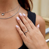 Anillo de Cristal de Plata Retorcido de Milán - Hala Madrid