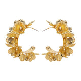 Višeslojni Cvjetni C Oblika Naušnice Elegantne I Sofisticirane Za Sve Prilike Sa Dinamičnim Slojevima Cvijeta