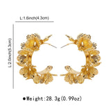 Višeslojni Cvjetni C Oblika Naušnice Elegantne I Sofisticirane Za Sve Prilike Sa Dinamičnim Slojevima Cvijeta