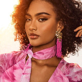 Naušnice Palminog Lišća S Perlicama I Resicama Tropikalna Elegancija Za Sve Prigode