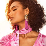 Naušnice Palminog Lišća S Perlicama I Resicama Tropikalna Elegancija Za Sve Prigode