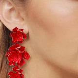 Phyllis Varnish Cvjetne Naušnice Lakirane Sa Sjajem Za Elegantne Prigode I Svakom Stilu