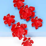 Phyllis Varnish Cvjetne Naušnice Lakirane Sa Sjajem Za Elegantne Prigode I Svakom Stilu