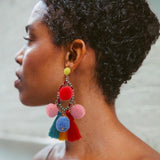 Vesele Naušnice S Pomponima I Resicama Šarene Živopisne Za Svakodnevni Stil I Proslave