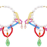 Rox Naušnice S Perlicama I Šarenim Resicama Za Moderan I Živahan Stil Za Svakodnevne I Posebne Prilike