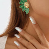 Sibyl Naušnice Sa Polucvjetnim Dizajnom I Elegantnim Cvjetnim Elementom Za Sve Prigode