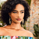 Asimetrične Dugačke Naušnice Sa Suncem I Mjesecom Nebeski Motiv Za Elegantne Kombinacije