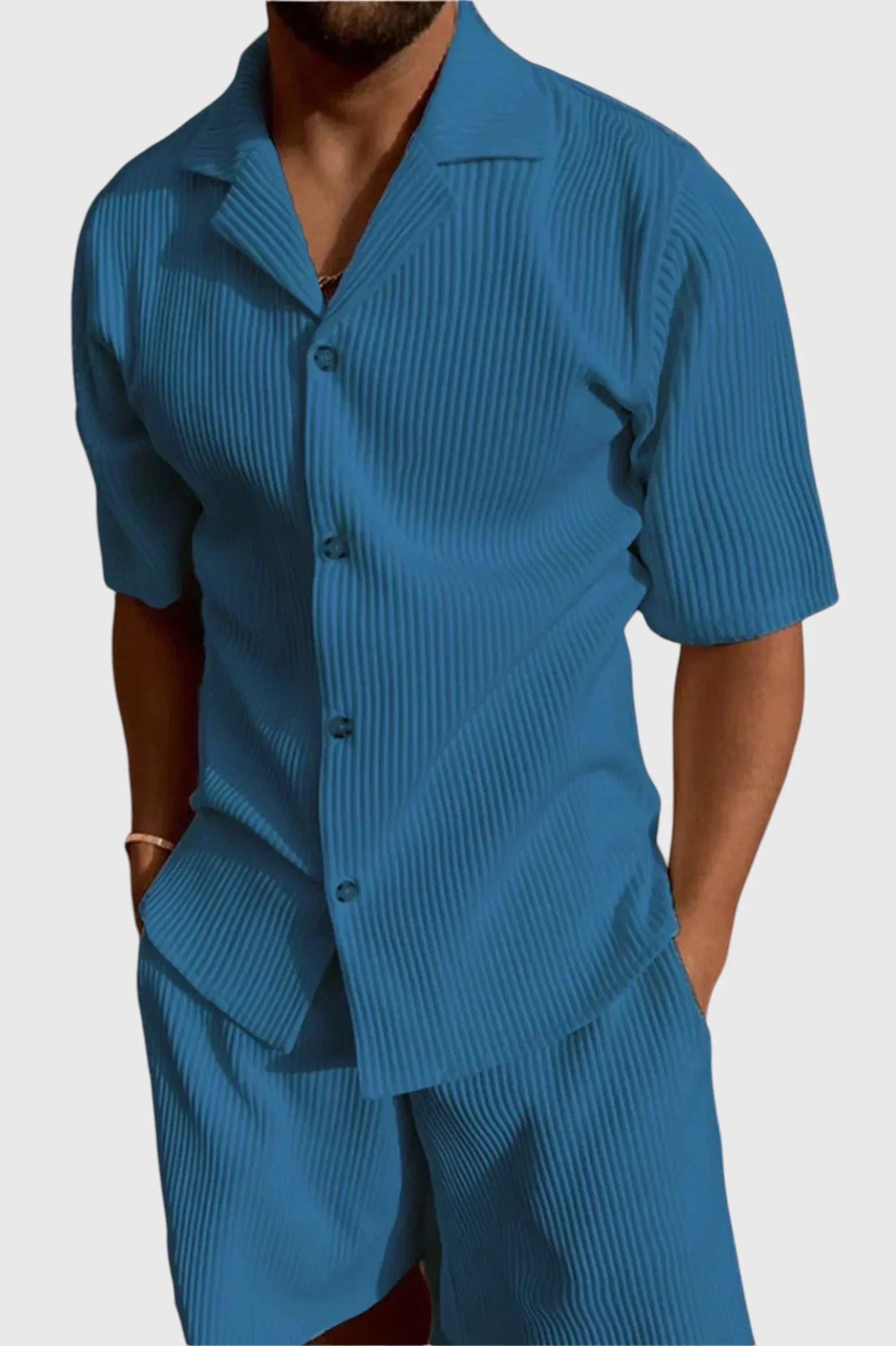 Alejandro | Conjunto con camisa y pantalón corto - Hala Madrid