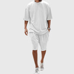 Mateo | Conjunto con camiseta y pantalón corto informal - Hala Madrid