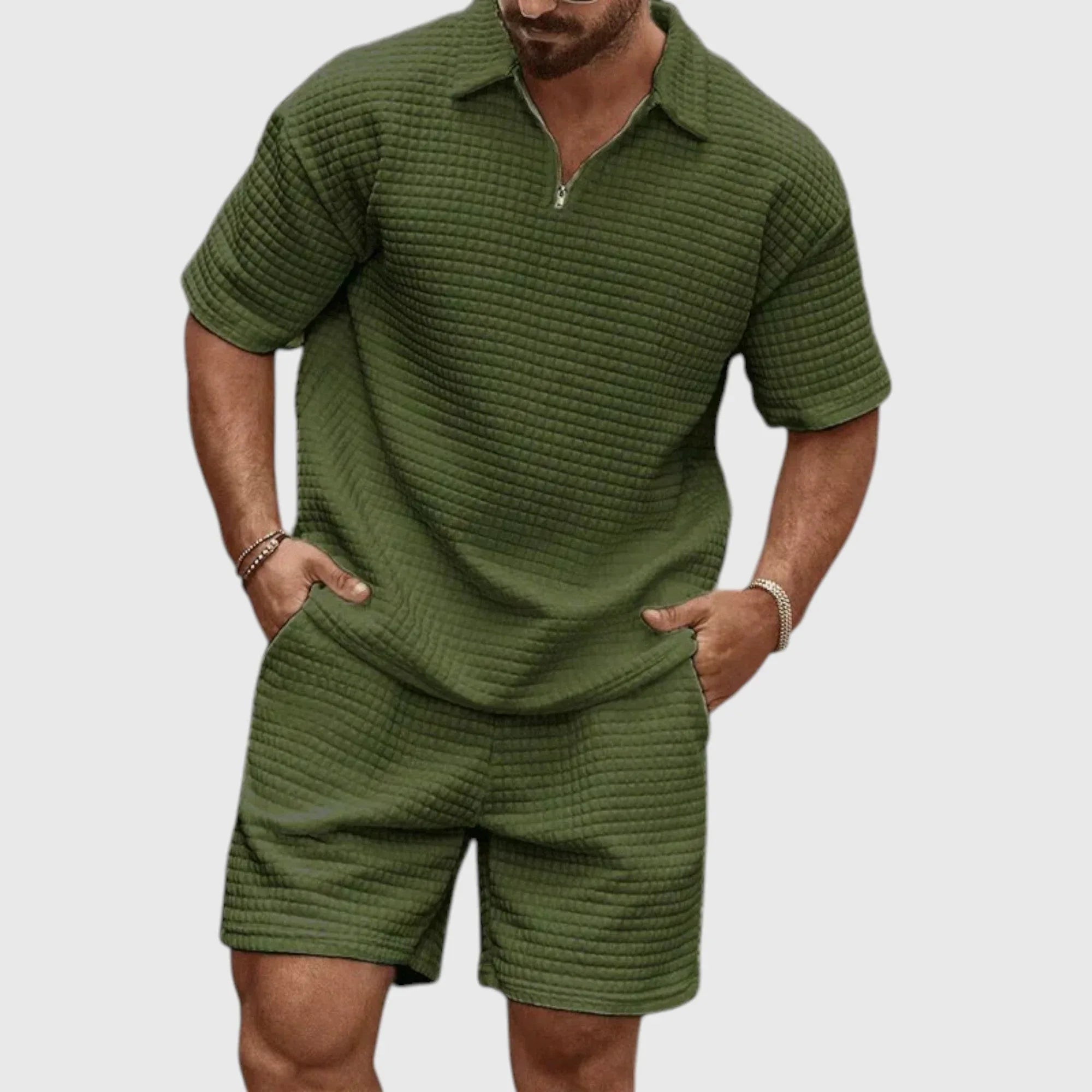 Miguel | Conjunto con camiseta y pantalón corto - Hala Madrid