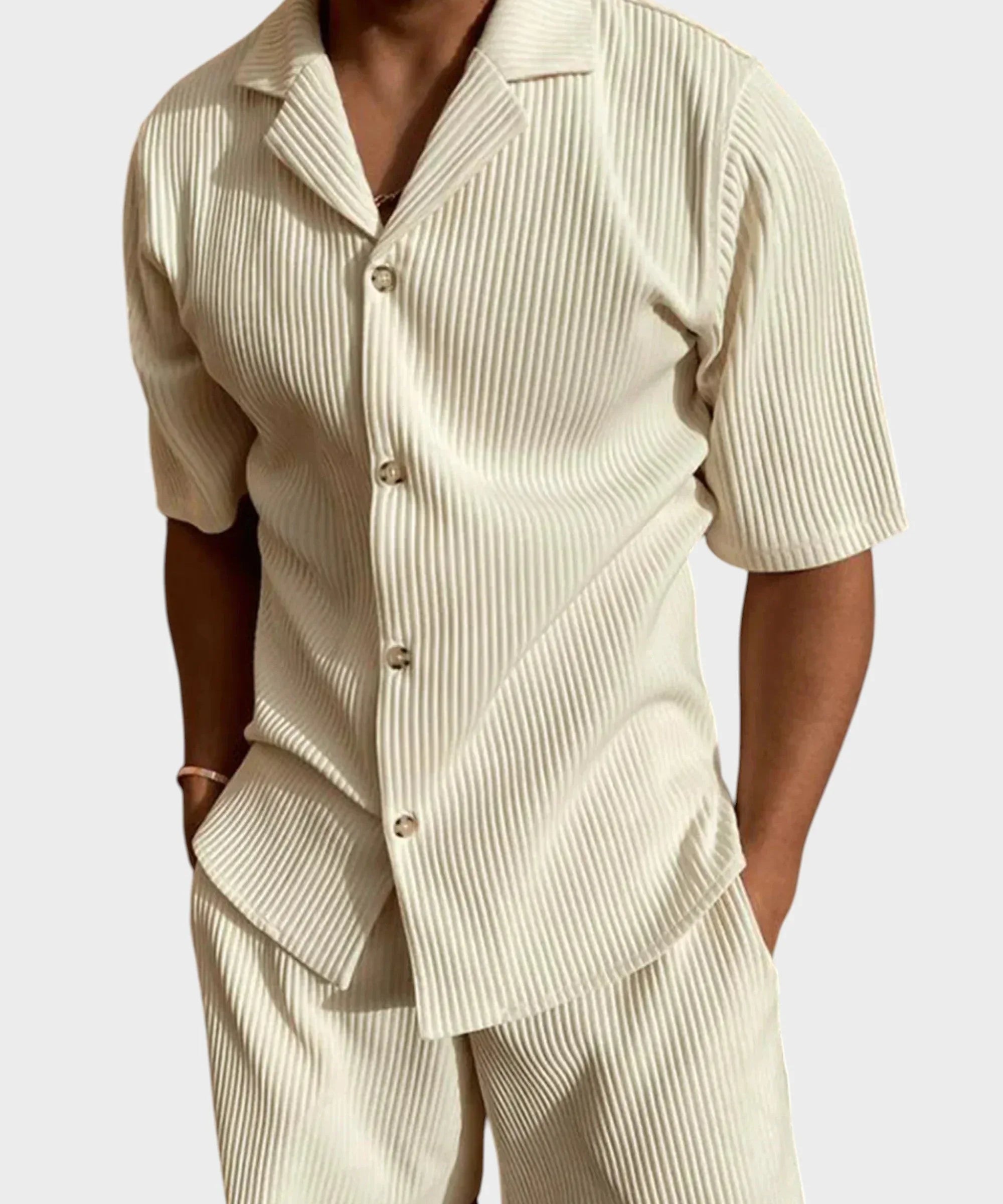 Alejandro | Conjunto con camisa y pantalón corto - Hala Madrid