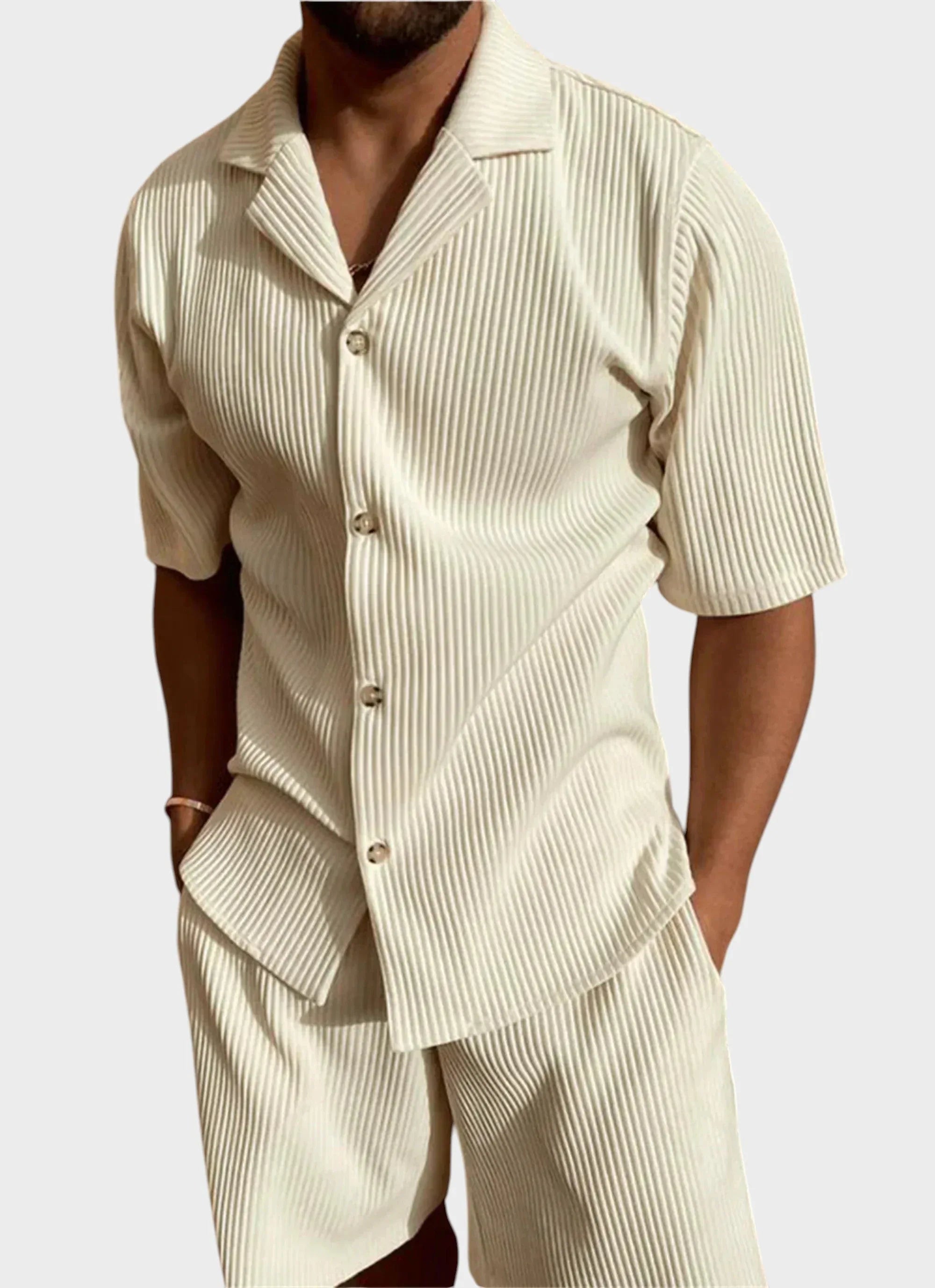 Alejandro | Conjunto con camisa y pantalón corto - Hala Madrid