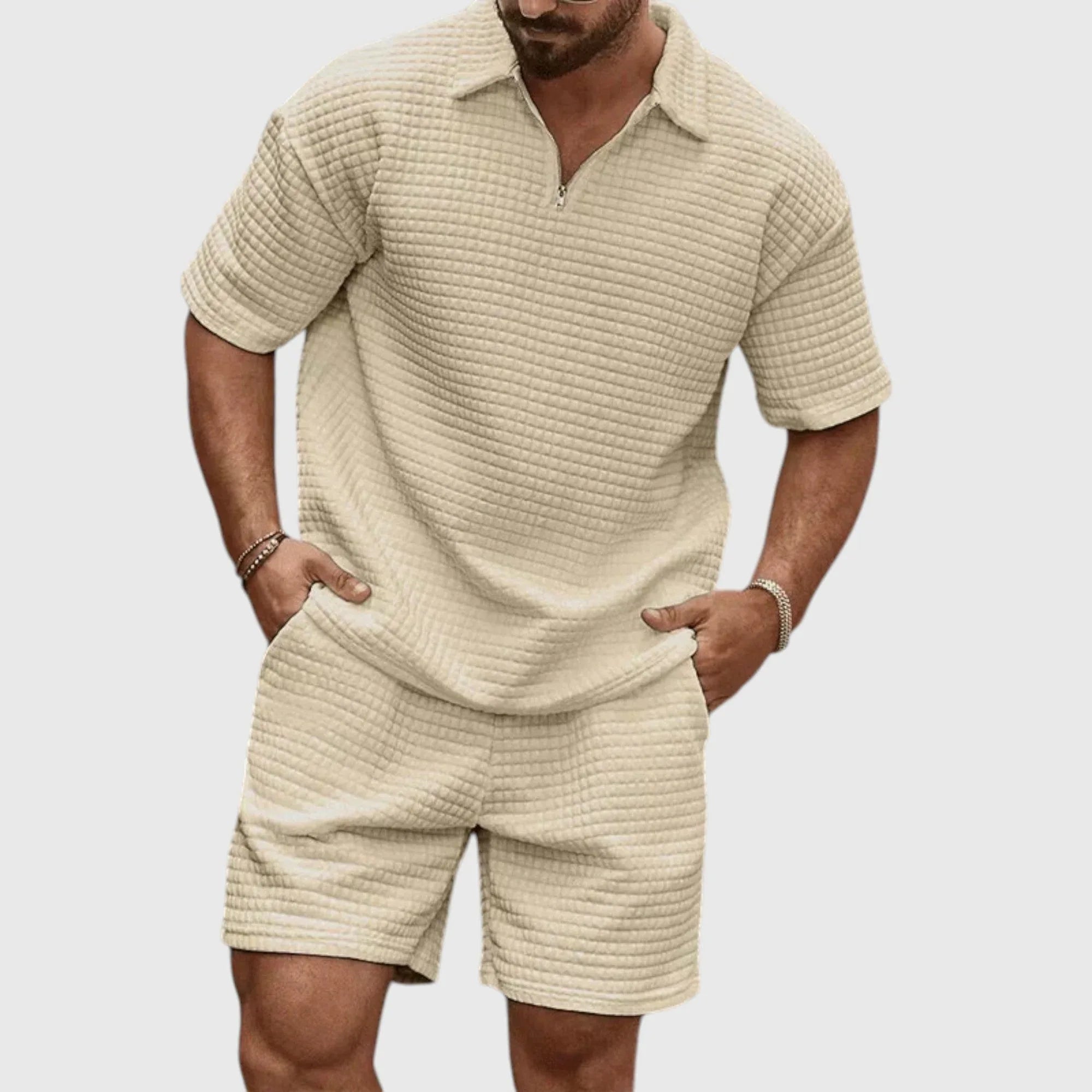 Miguel | Conjunto con camiseta y pantalón corto - Hala Madrid