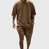 Mateo | Conjunto con camiseta y pantalón corto informal - Hala Madrid