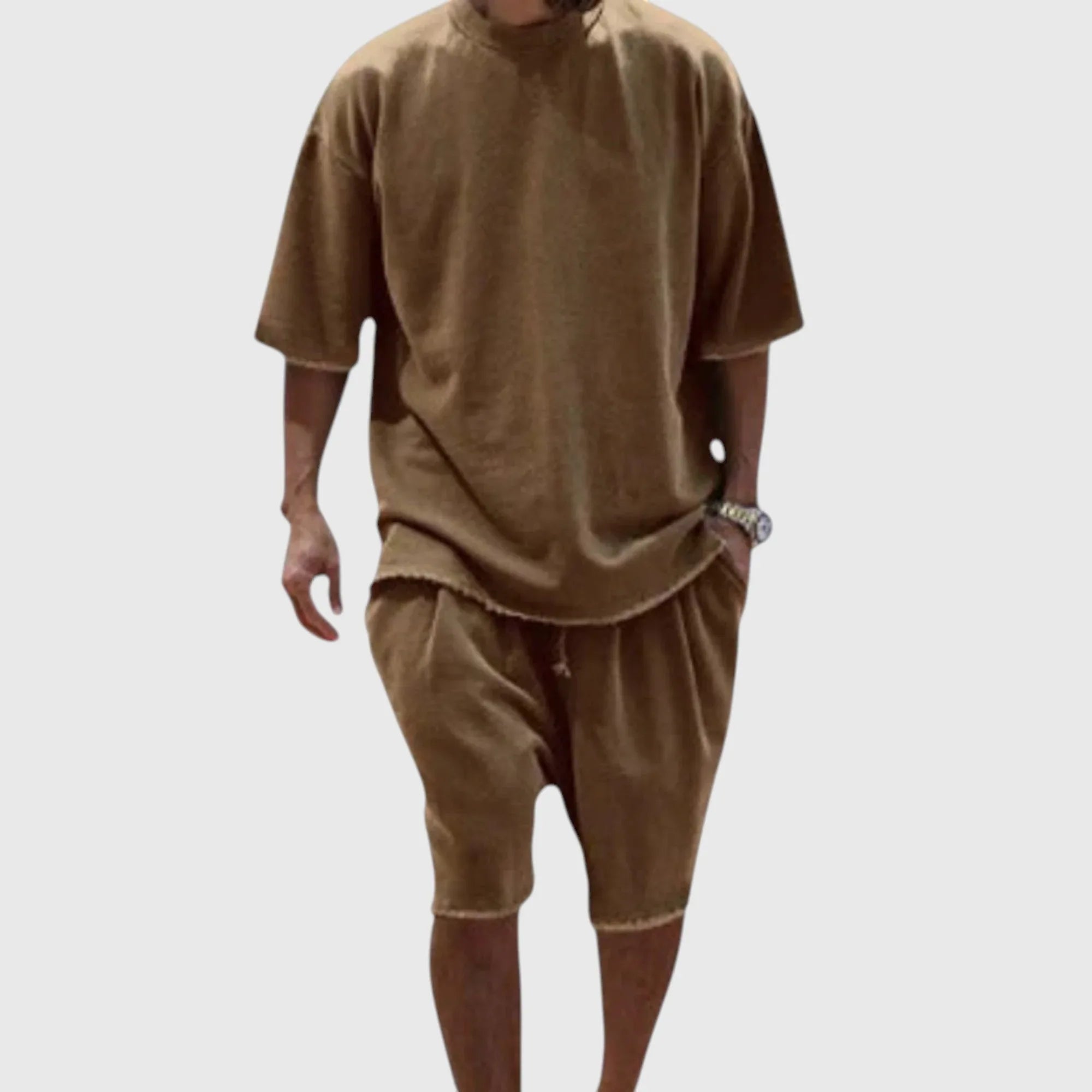 Mateo | Conjunto con camiseta y pantalón corto informal - Hala Madrid