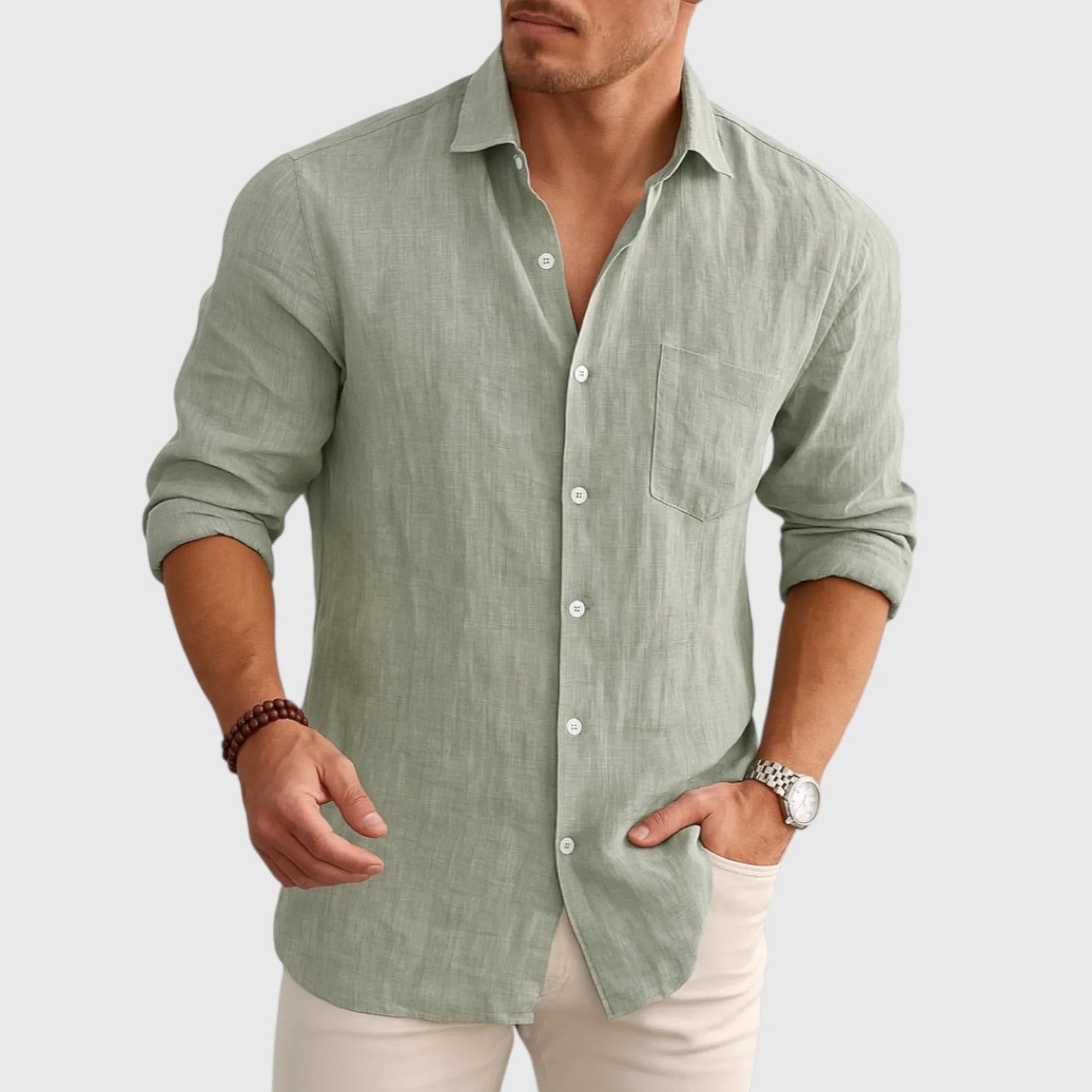 Juan | Camisa Lino Esencial - Hala Madrid