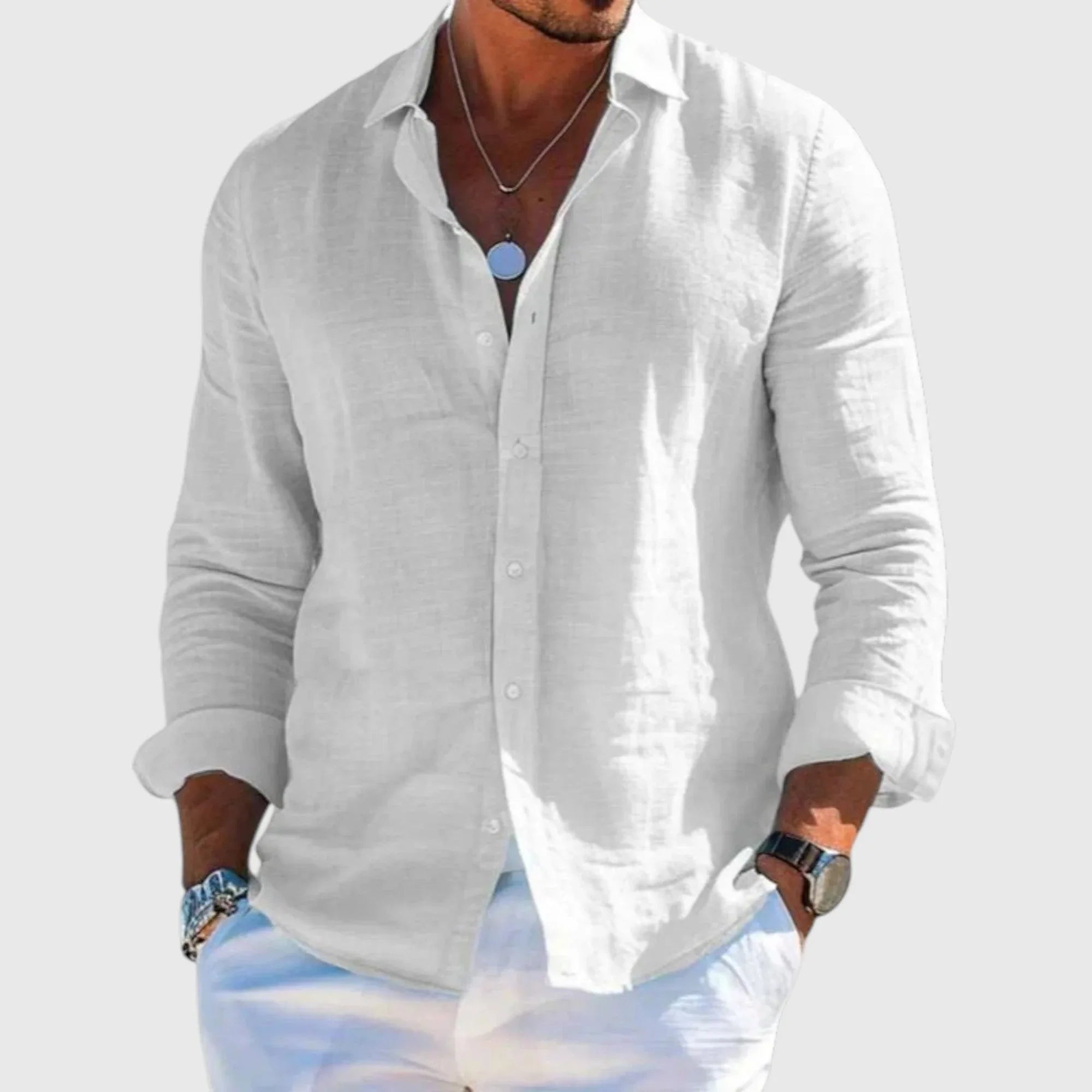 Alejandro | Elegante camisa confeccionada en tejido transpirable - Hala Madrid