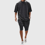 Mateo | Conjunto con camiseta y pantalón corto informal - Hala Madrid