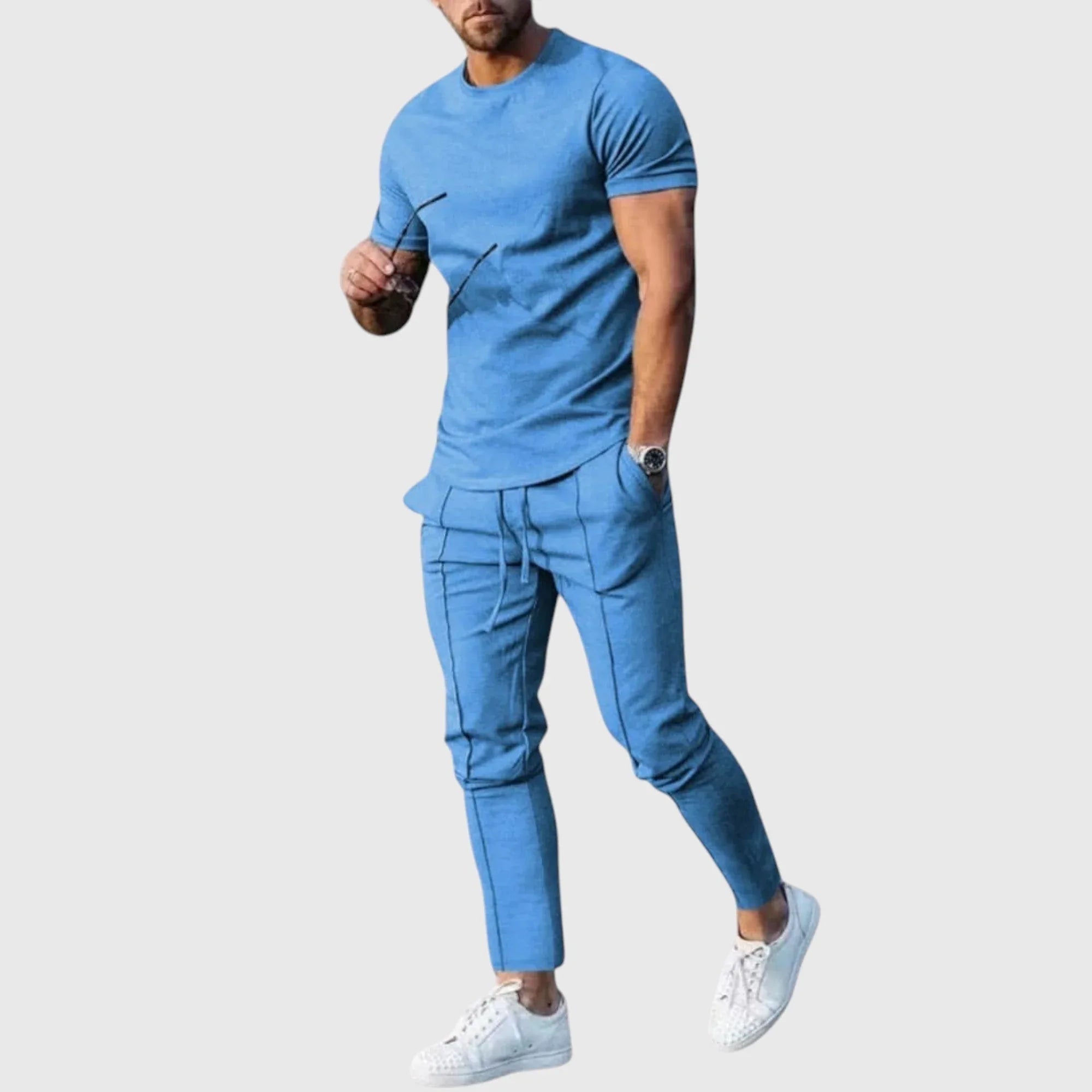 Javier | Conjunto deportivo con camiseta y pantalón elástico - Hala Madrid